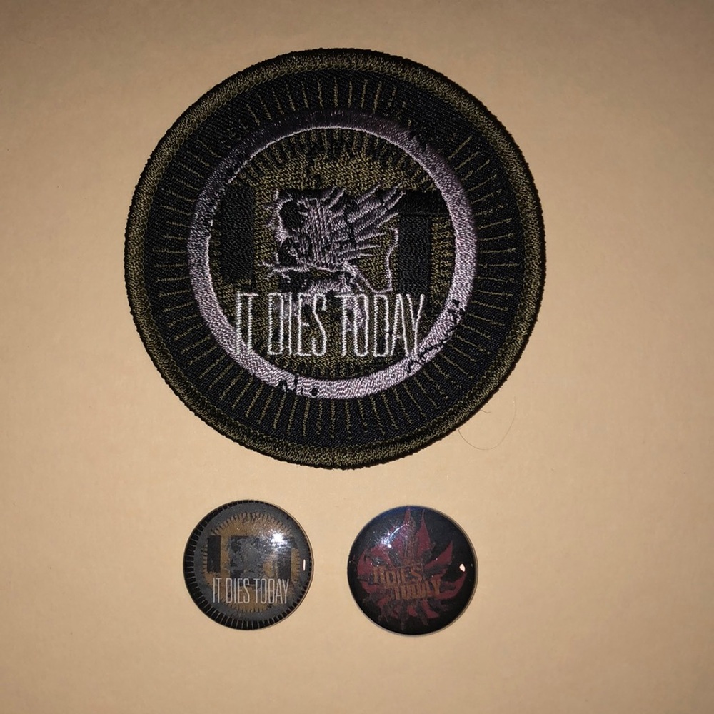 It Dies Today (band). Patch and Pins. Y2K.